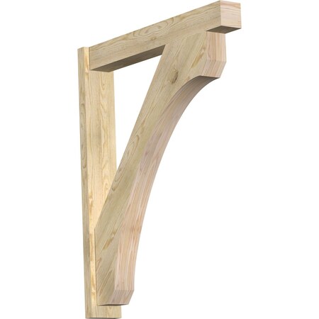 Ekena Millwork Legacy Block Rough Sawn Outlooker, Douglas Fir, 6"W x 38"D x 46"H OUT06X38X46LEC05RDF